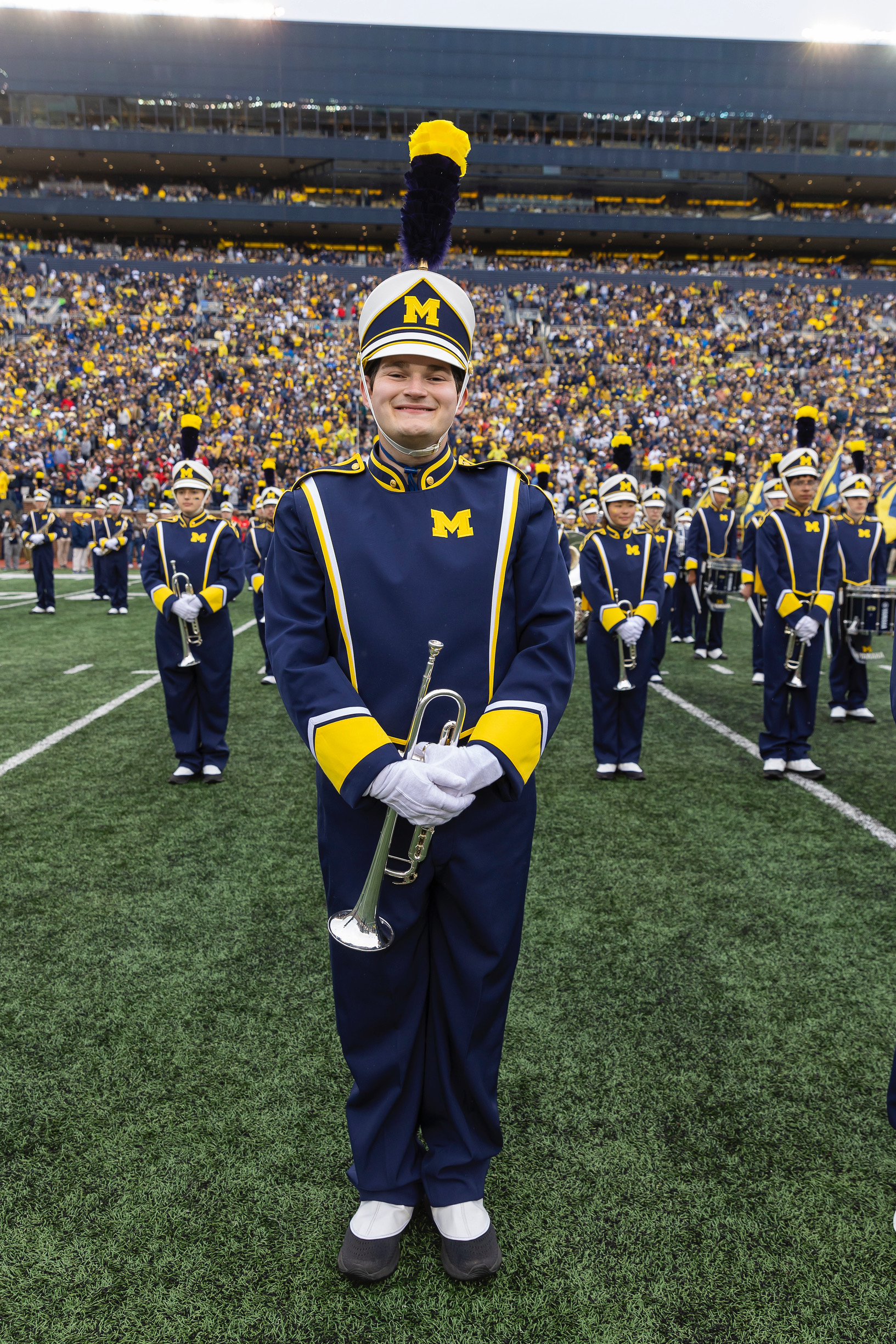 A photo of me in the Michigan Marching Band